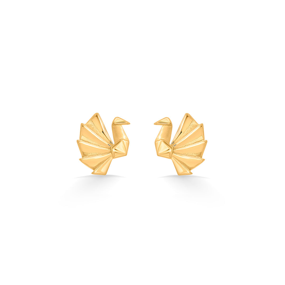 petal harmony stud gold earring