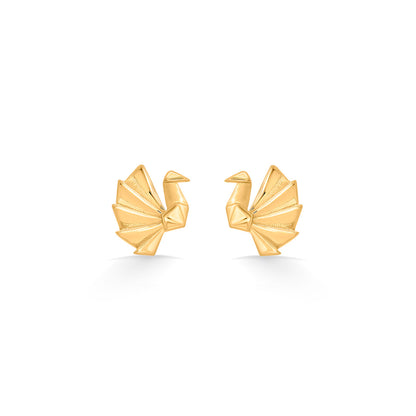 Petal Harmony Stud Gold Earring