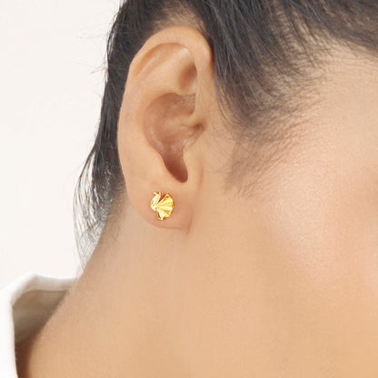 Petal Harmony Stud Gold Earring