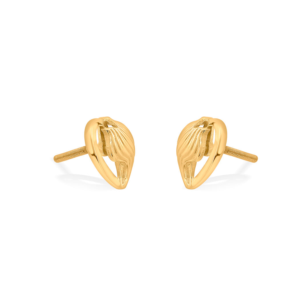 auric breeze stud gold earring