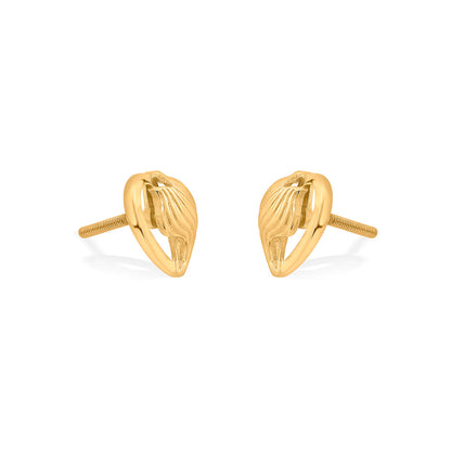 Auric Breeze Stud Gold Earring