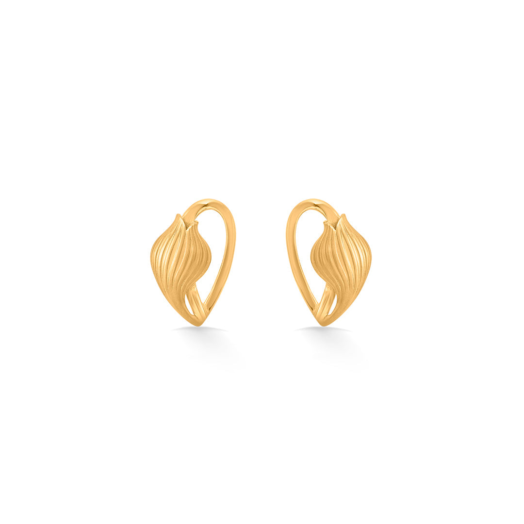 auric breeze stud gold earring