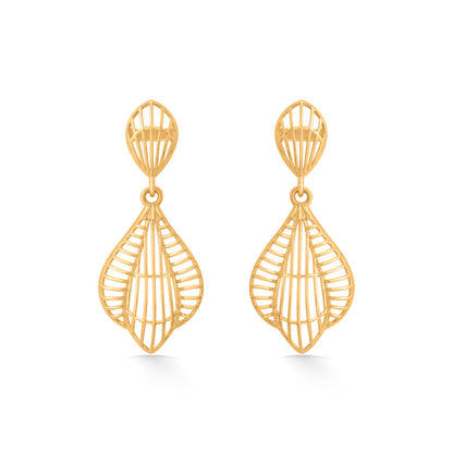 Geo Filigree Hoop & Huggie Gold Earring