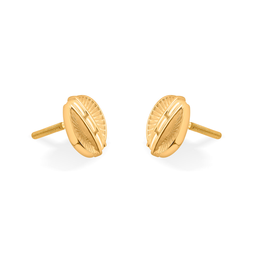 lustre core stud gold earring