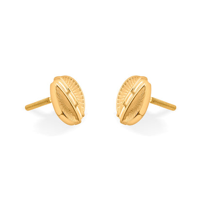 Lustre Core Stud Gold Earring
