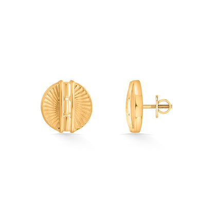Lustre Core Stud Gold Earring