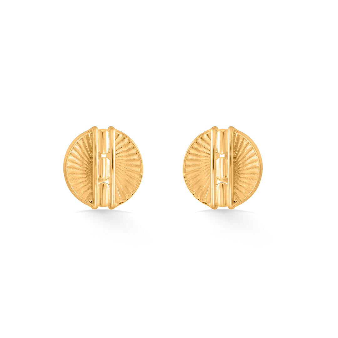 lustre core stud gold earring