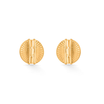 Lustre Core Stud Gold Earring