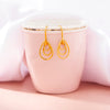 Charming Dewfall Hoop & Huggie Gold Earring