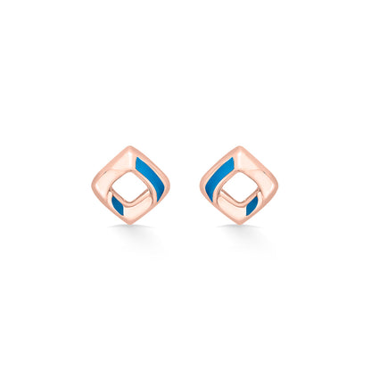 GeoPop Stud Gold Earring