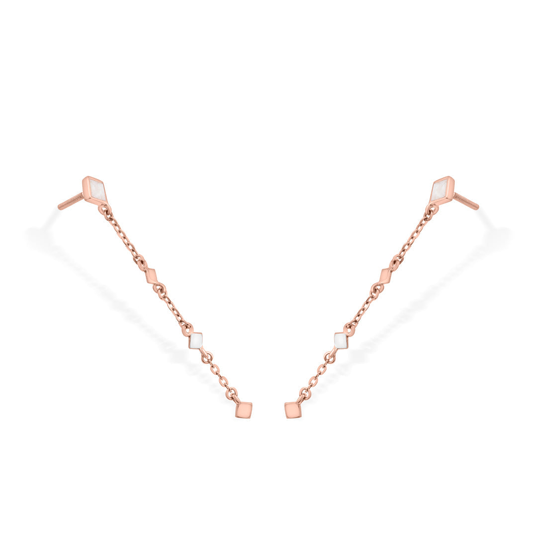 geometra pastel hoop & huggie gold earring