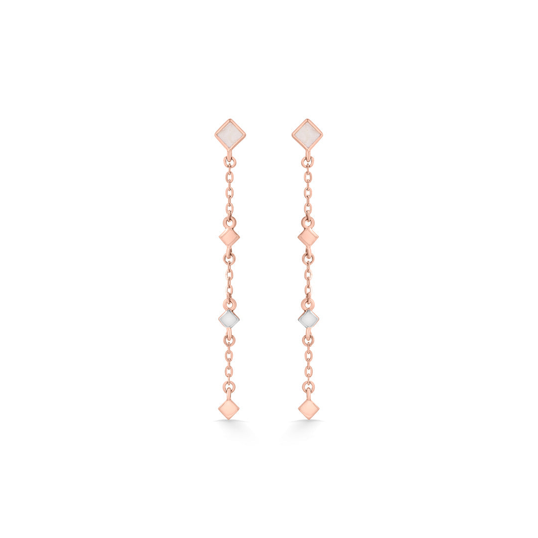 geometra pastel hoop & huggie gold earring