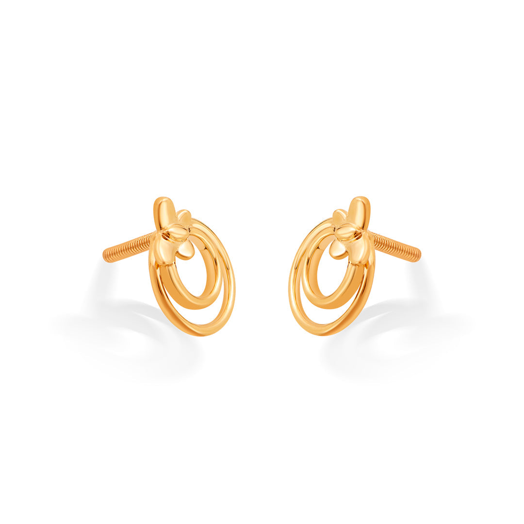 twin grace hoop & huggie gold earring