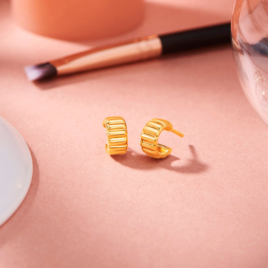 Regal Ridge Hoops & Huggies Gold Earring