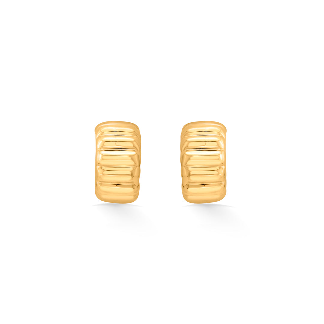 regal ridge hoops & huggies gold earring