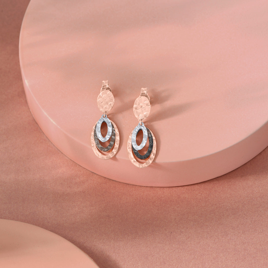 Starlit Spark Drops & Dangler Gold Earring
