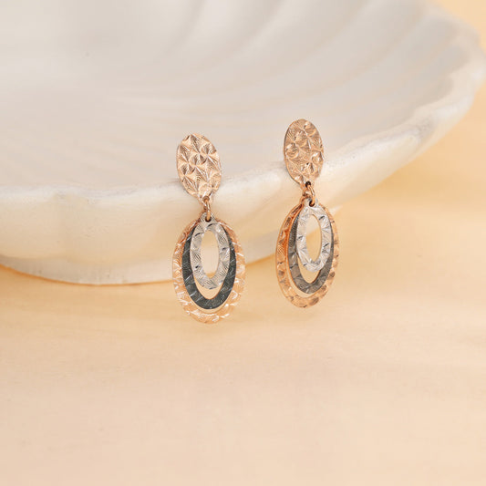 Starlit Spark Drops & Dangler Gold Earring