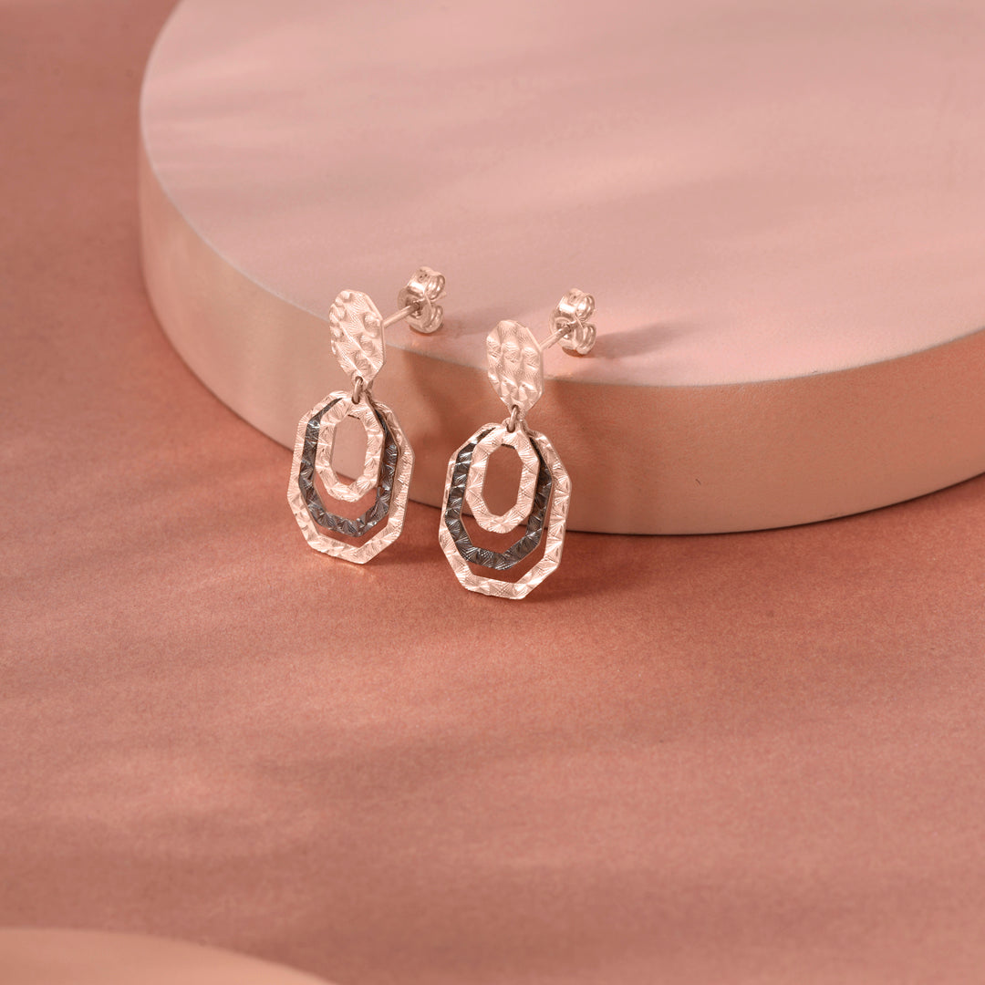 Dew Charm Drops & Dangler Gold Earring