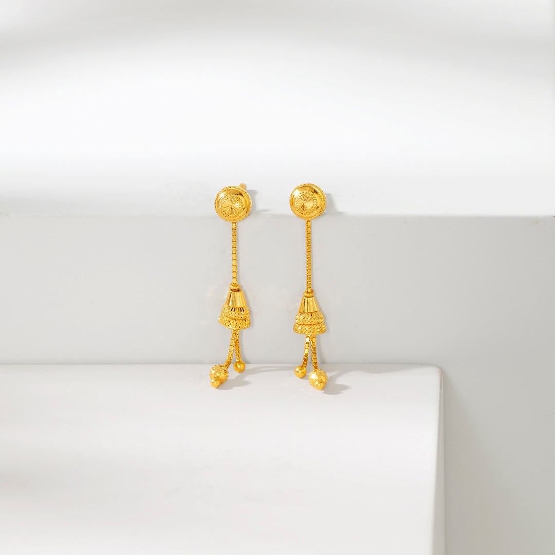 Gentle Swing Drops & Danglers Gold Earrings for Women