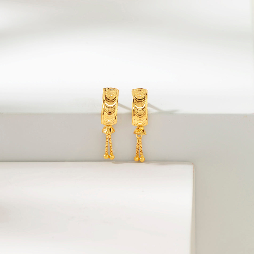 Glimmer Fall Drops & Danglers Gold Earrings for Women