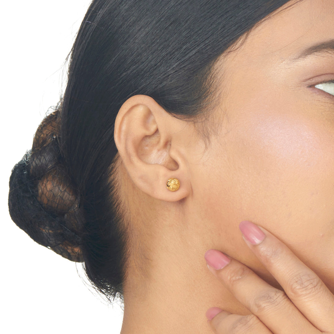 Daily Bloom Studs Gold Earrings for Women