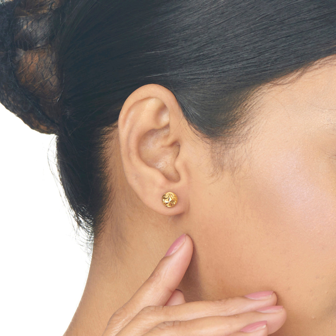 Daily Glow Studs Gold Earrings for Women