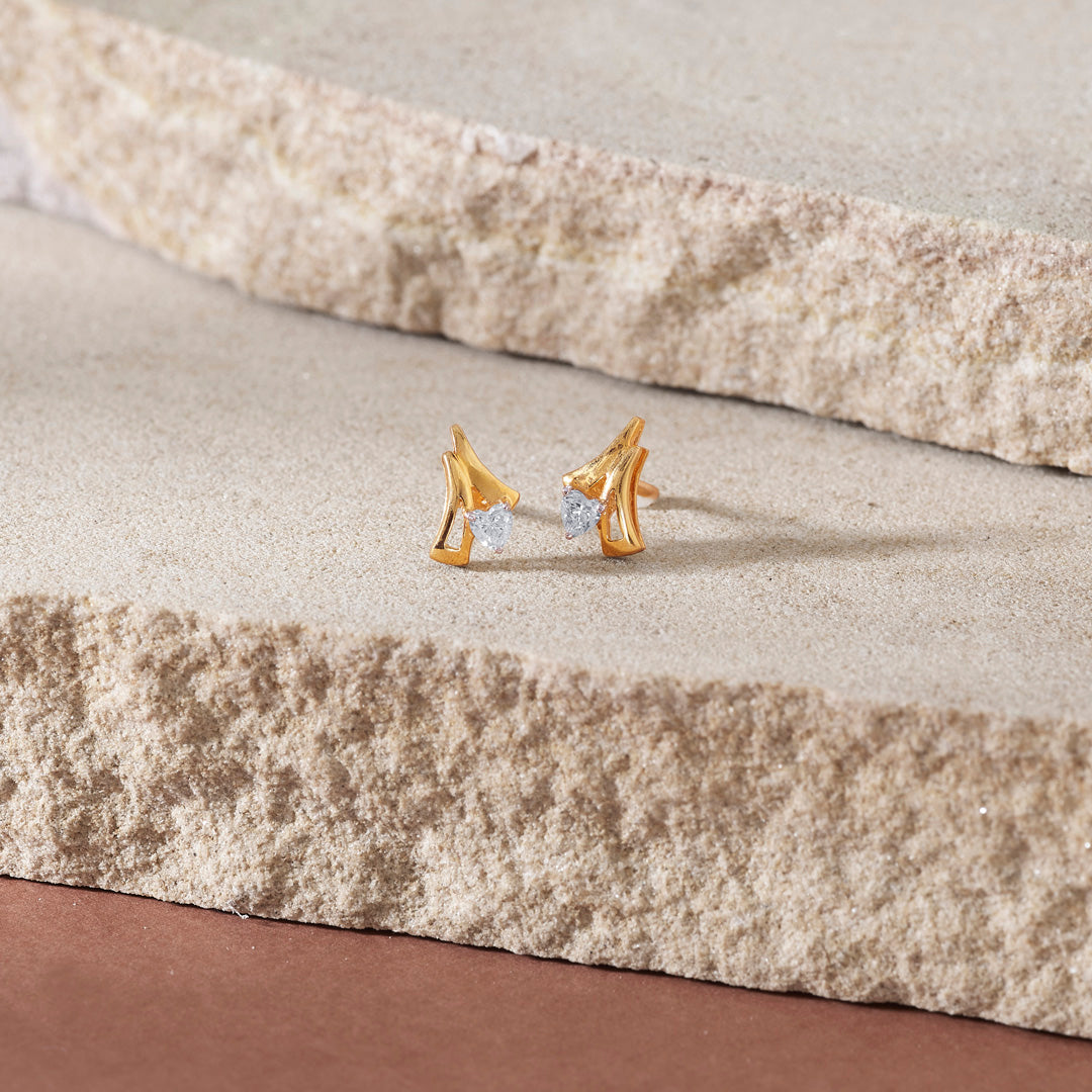 Modern Muse Studs Gold Earrings for Women