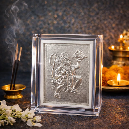 Hanuman Silver Frame