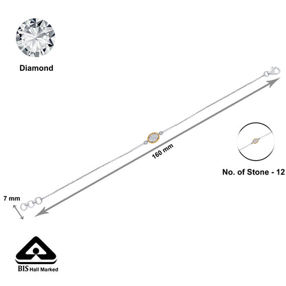 Trinkle Charm Gold & Diamond Flexible Bracelet