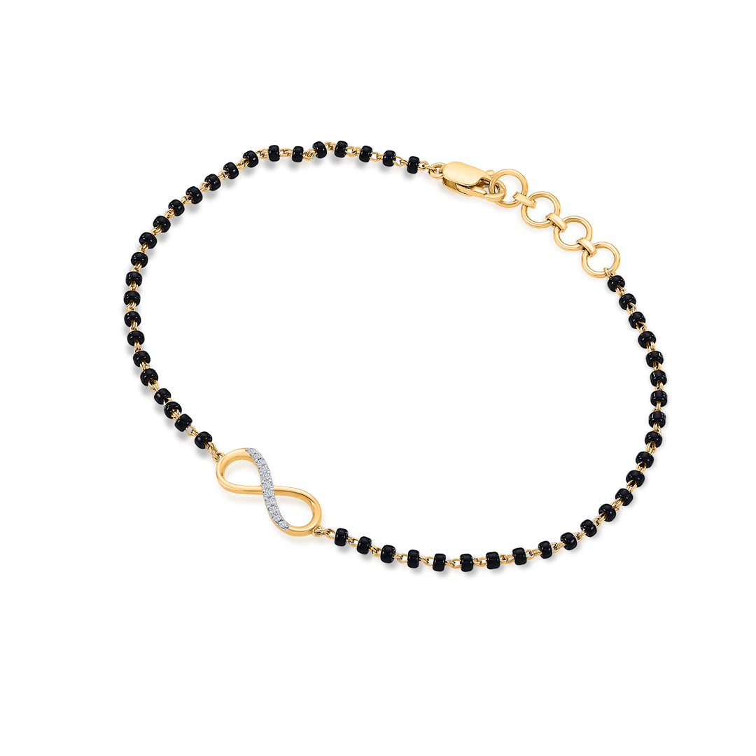 everlasting unity gold & diamond ladies bracelet for women