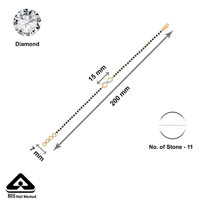 Everlasting Unity Gold & Diamond Ladies Bracelet for Women