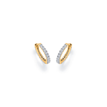 Opal Gold & Diamond Hoops & Huggies Earring For Women