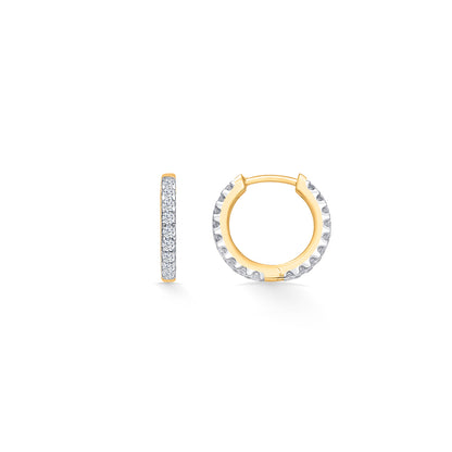 Opal Gold & Diamond Hoops & Huggies Earring For Women