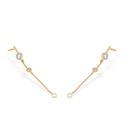 Gleam Gold & Diamond Drops & Dangler Earring For Women