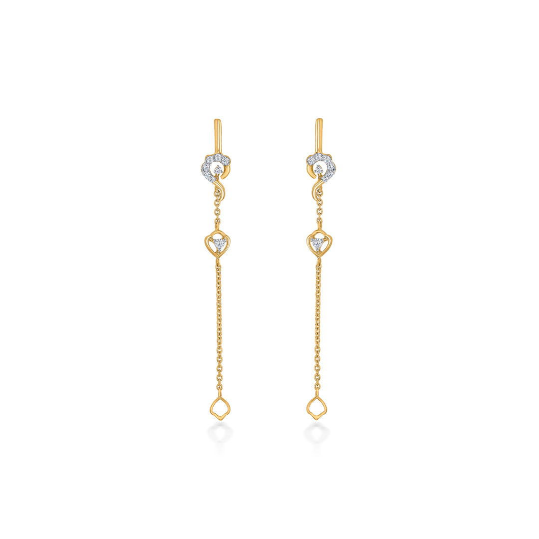 Gleam Gold & Diamond Drops & Dangler Earring For Women