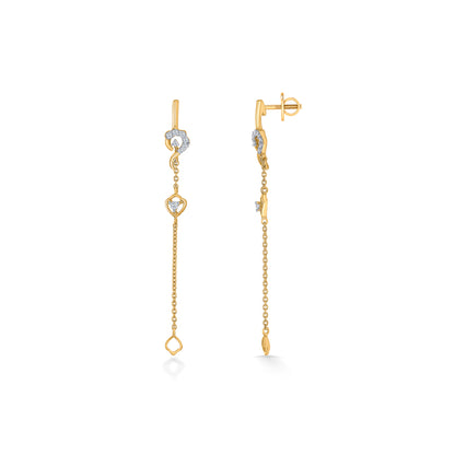 Gleam Gold & Diamond Drops & Dangler Earring For Women