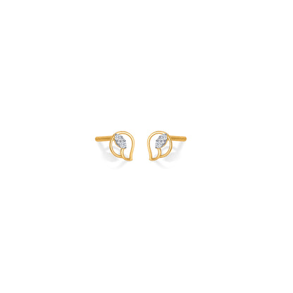Nova Gold & Diamond Stud Earring For Women