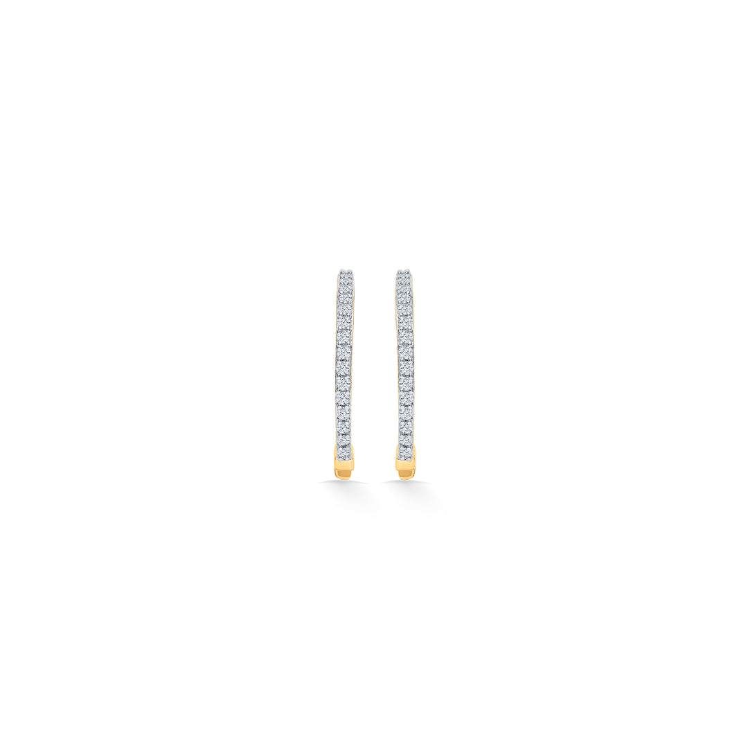 Floral Gold & Diamond Hoops & Huggies Earring For Women