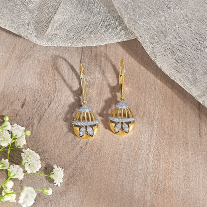 Opulent Gold & Diamond Drops & Dangler Earring For Women