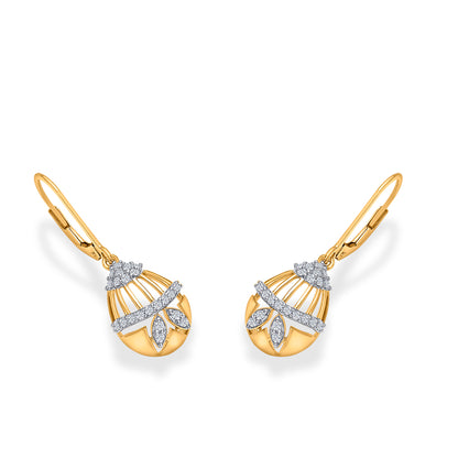 Opulent Gold & Diamond Drops & Dangler Earring For Women