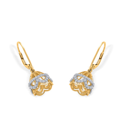 Opulent Gold & Diamond Jhumka Earring For Women