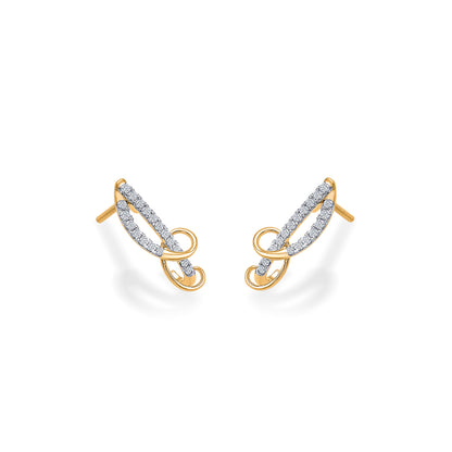 Charm Gold & Diamond Hoops & Huggies Earring For Women