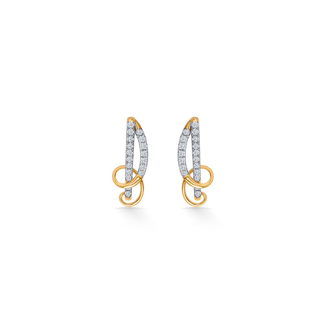 Charm Gold & Diamond Hoops & Huggies Earring For Women