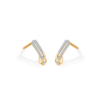 Liora Trail Gold & Diamond Hoops & Huggies Earring