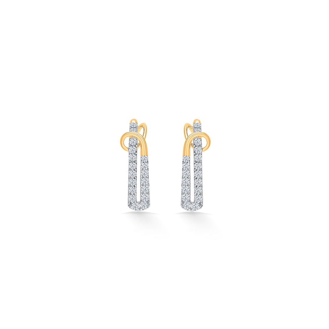 Liora Trail Gold & Diamond Hoops & Huggies Earring