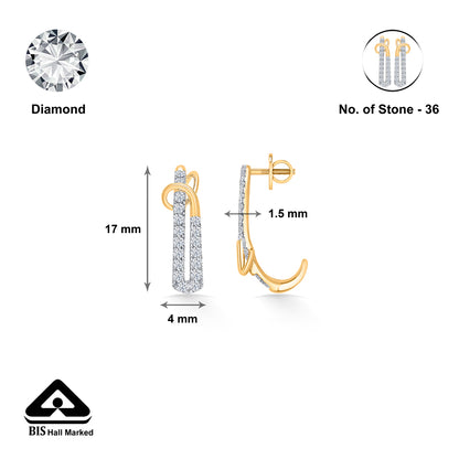 Liora Trail Gold & Diamond Hoops & Huggies Earring