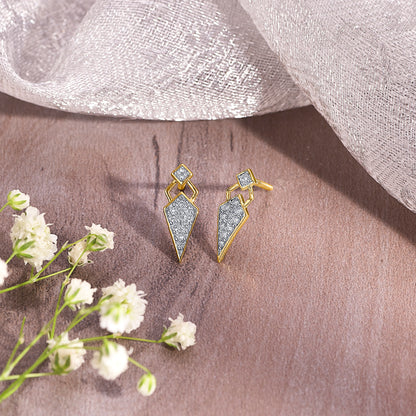 Diamond Dagger Gold & Diamond Stud Earring