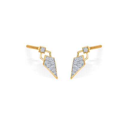 Diamond Dagger Gold & Diamond Stud Earring