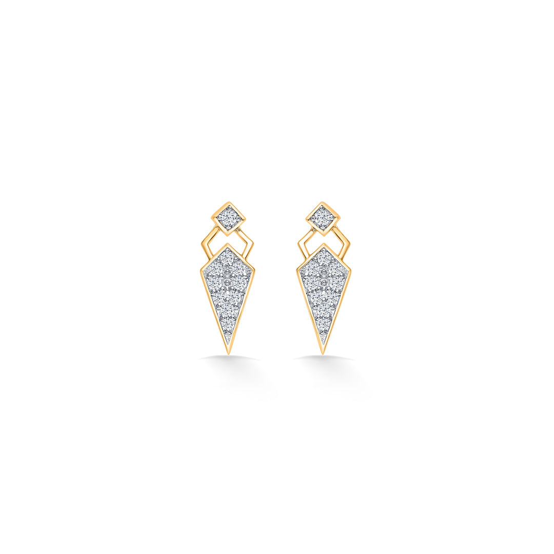 Diamond Dagger Gold & Diamond Stud Earring