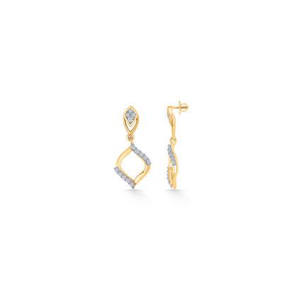 Seraphic Gold & Diamond Drops & Dangler Earring For Women